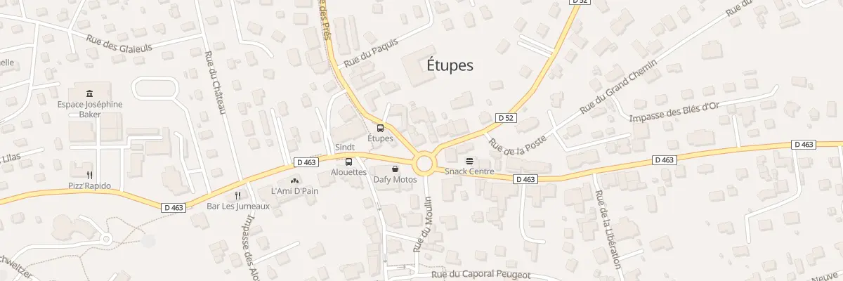 Plan du 1 Rue de Fesches Le Chatel à Étupes