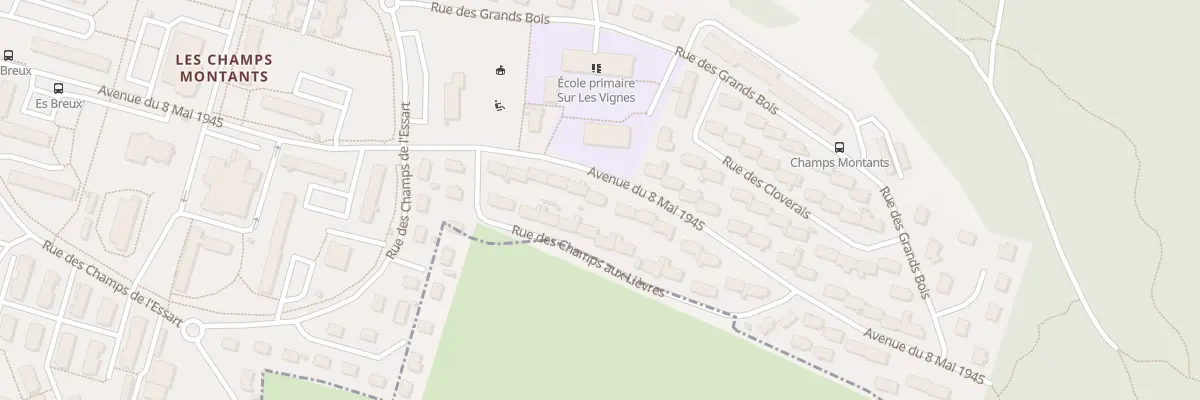 Plan du 96 Av du Huit Mai à Audincourt