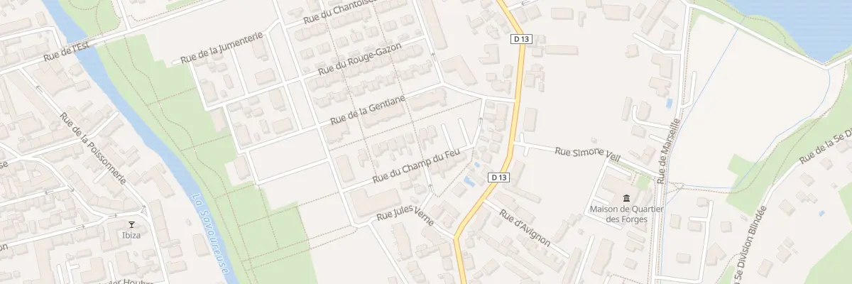 Plan du 13 Rue du champ du Feu à Belfort