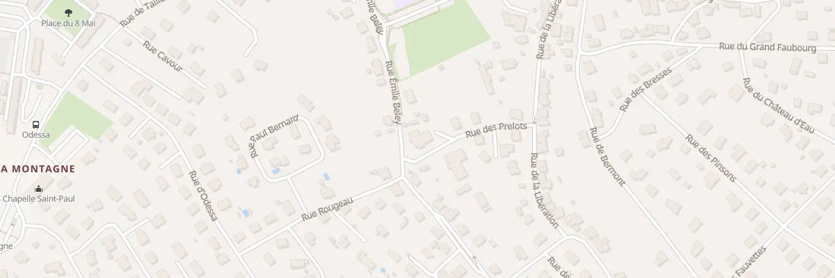 Plan du 6 Rue des Prélots à Étupes