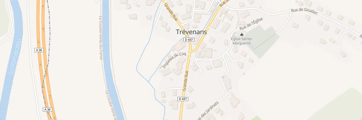 Plan du 37 Grande Rue à Trévenans