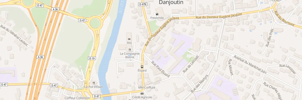 Plan du 28 Rue Docteur Eug. Jacquot à Danjoutin