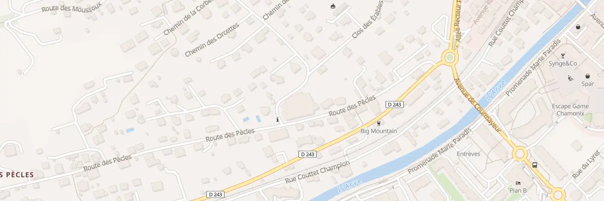 Plan du 198 Rte des Pècles à Chamonix-Mont-Blanc