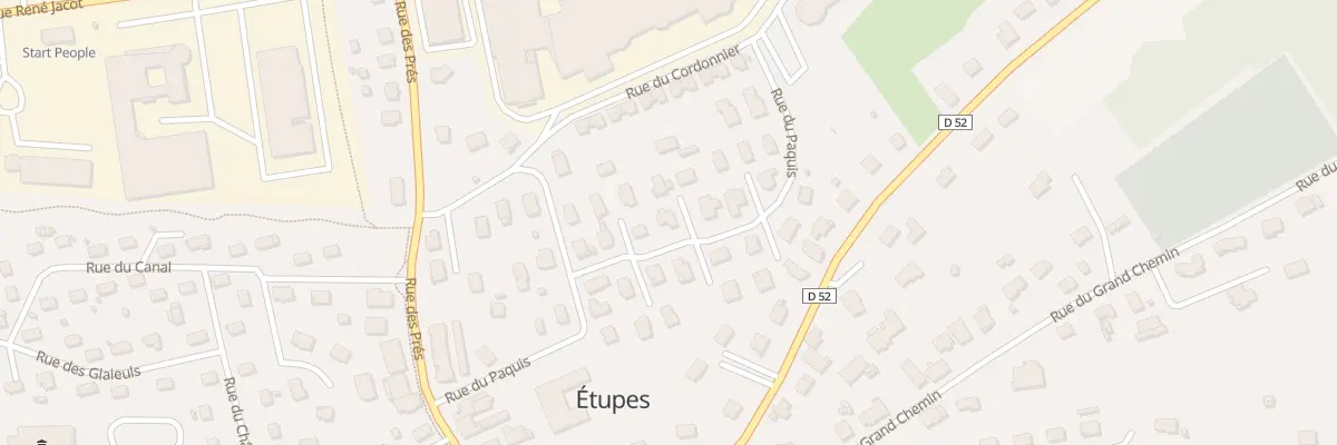 Plan du 24 Rue du Paquis à Étupes