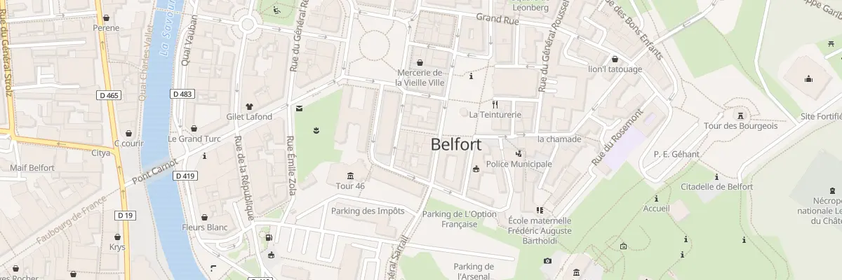Plan du 8 Rue des Quatre Vents à Belfort