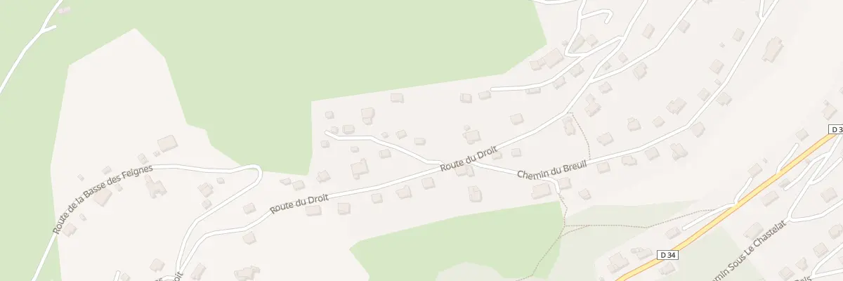 Plan du 7A Rte du Droit à La Bresse