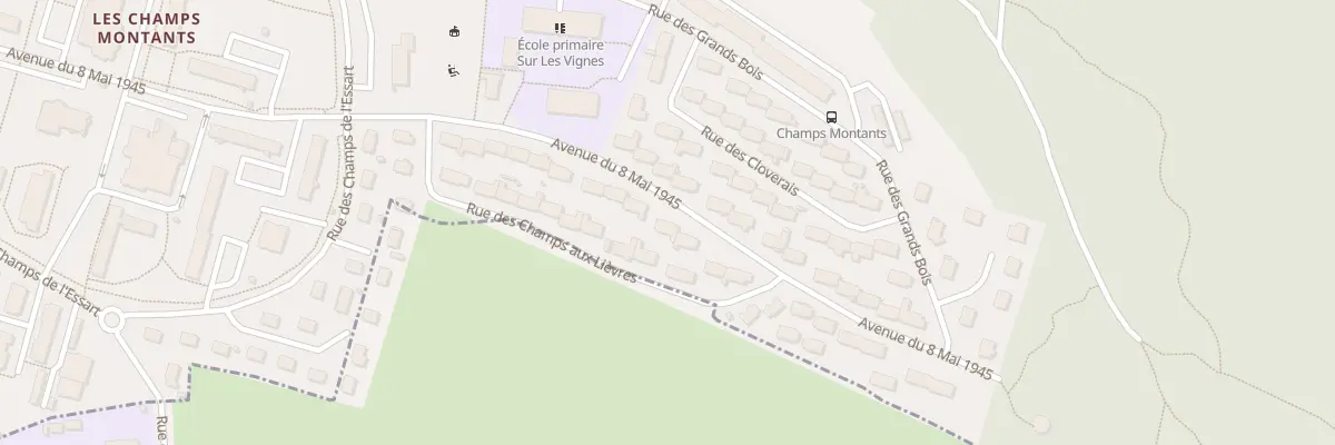 Plan du 104 Av du Huit Mai à Audincourt