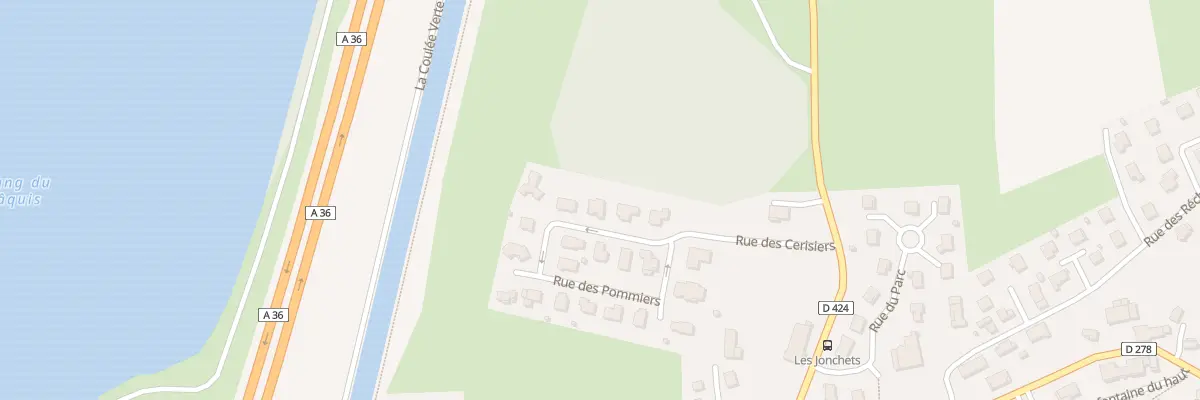 Plan du 5001 Rue des Cerisiers à Brognard