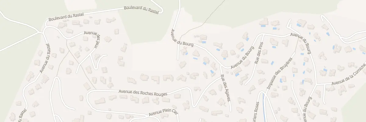 Plan du 2 Av du Bourg à Saint-Raphaël