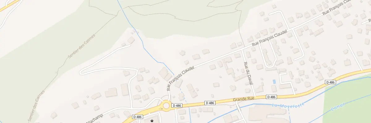 Plan du 62 Rue François Claudel à La Bresse