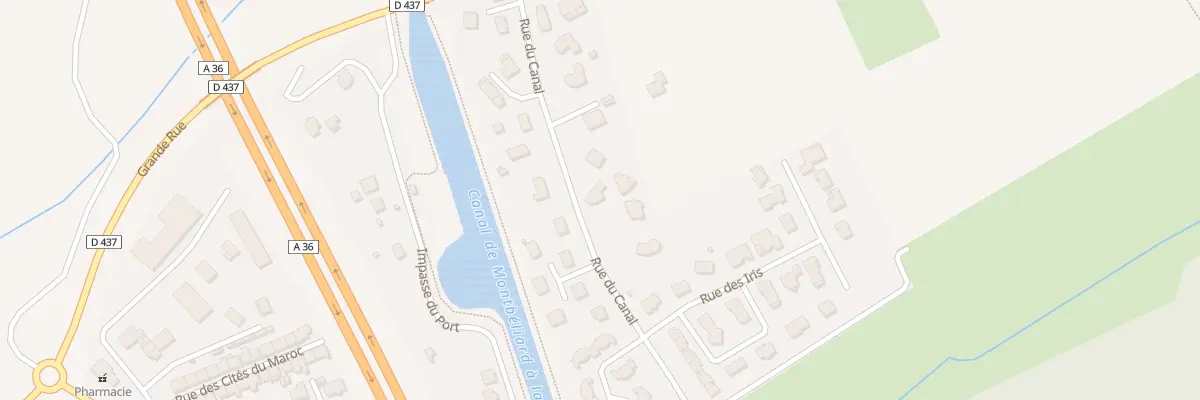 Plan du 15A Rue du Canal à Trévenans
