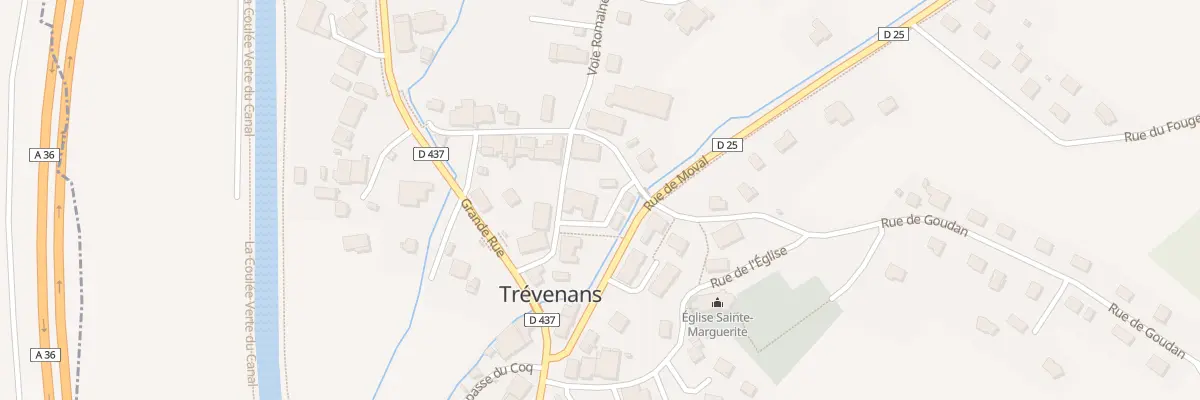 Plan du 6 Voie Romaine à Trévenans