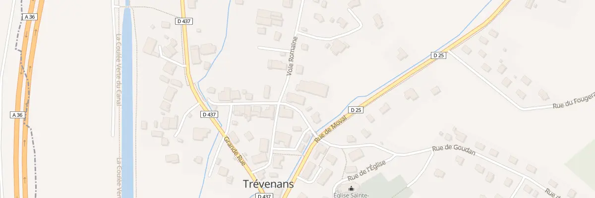 Plan du 12 Voie Romaine à Trévenans