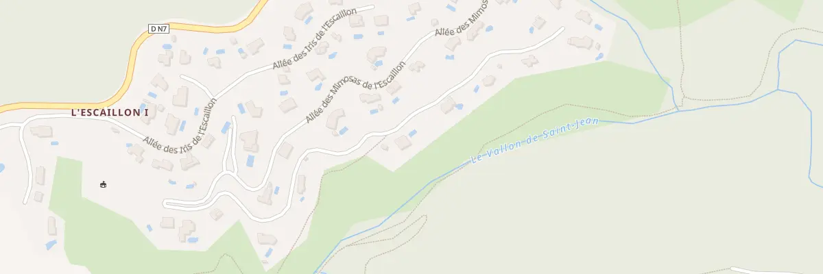Plan du 1124 All Mimosas de l’Escaillon à Fréjus