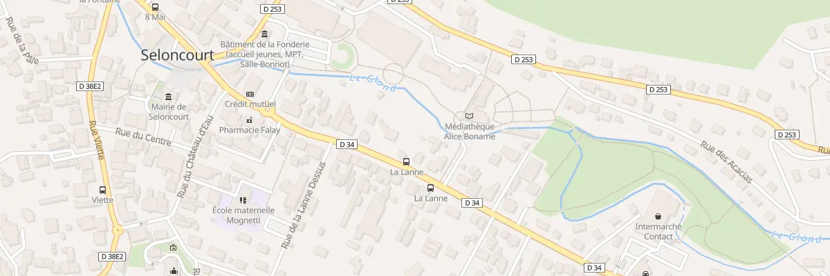 Plan du 78 Rue du Gen Leclerc à Seloncourt
