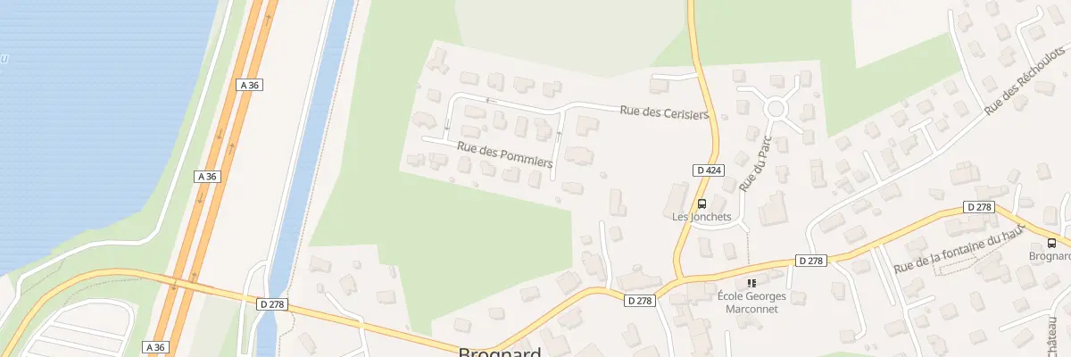 Plan du 7 Rue des Pommiers à Brognard