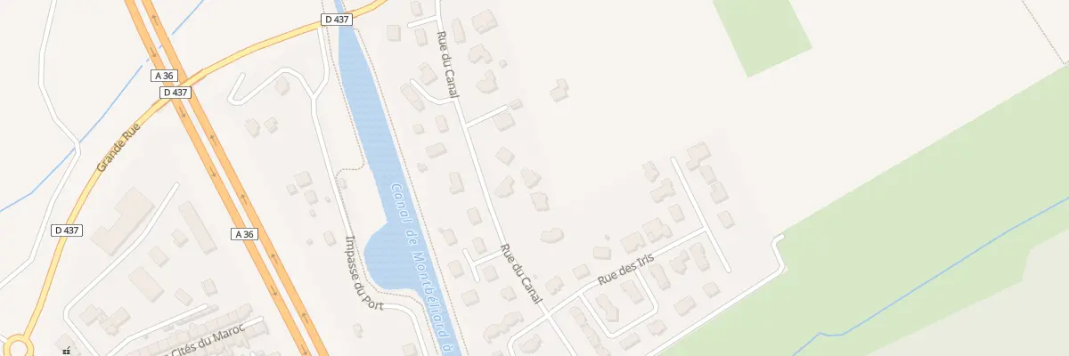 Plan du 15B Rue du Canal à Trévenans