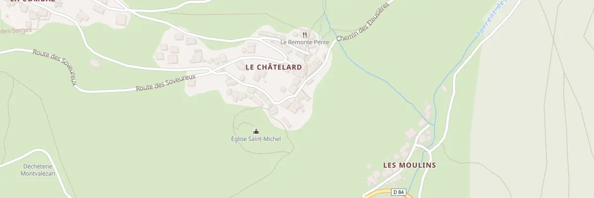 Plan du 160 Rte du Vaz à Montvalezan