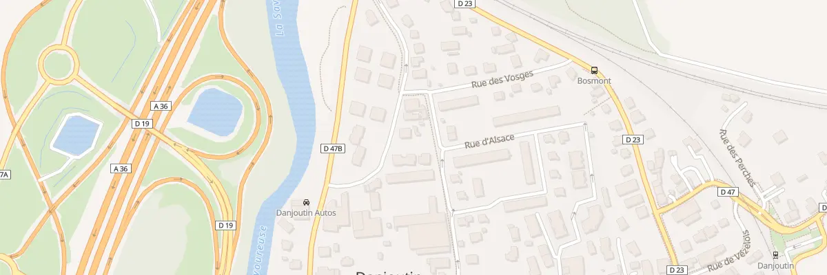 Plan du 20 Rue du Docteur Frery à Danjoutin