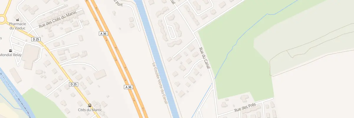 Plan du 62 Rue du Canal à Trévenans