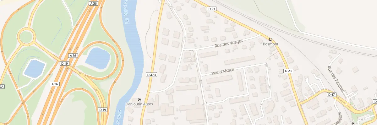 Plan du 22 Rue du Docteur Frery à Danjoutin