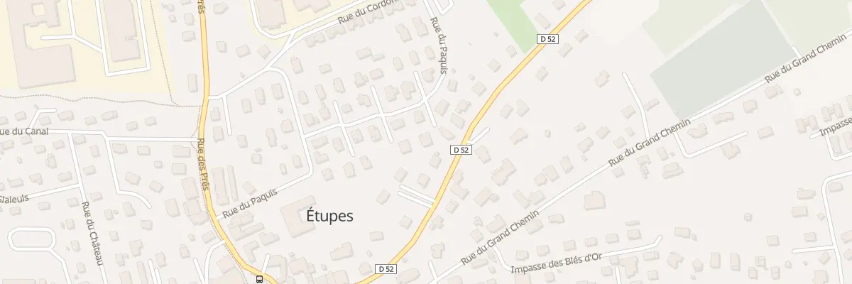 Plan du 45 Rue du Paquis à Étupes