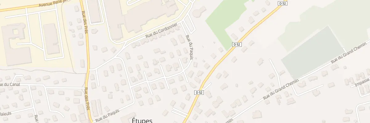 Plan du 38 Rue du Paquis à Étupes