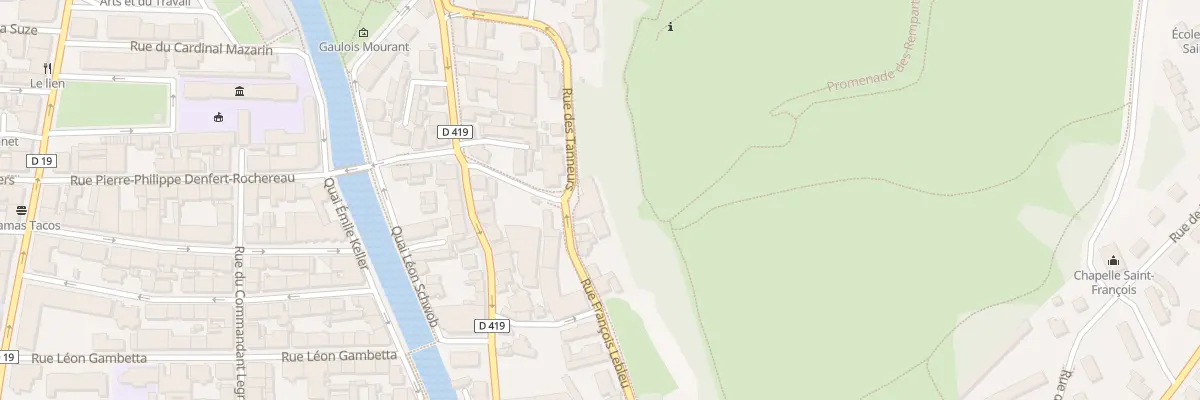 Plan du 11 Rue François Lebleu à Belfort