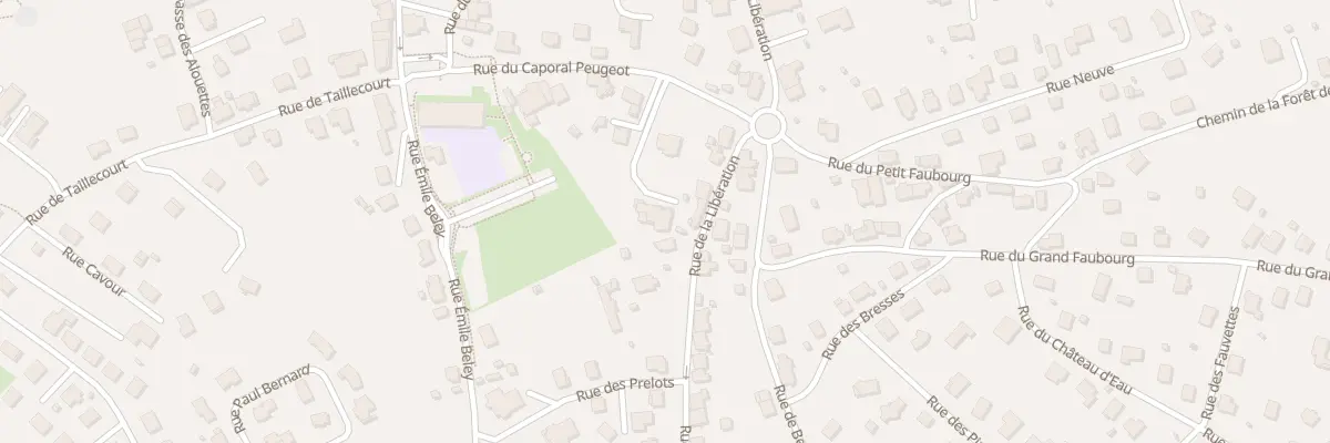 Plan du 10T Rue du Caporal Peugeot à Étupes