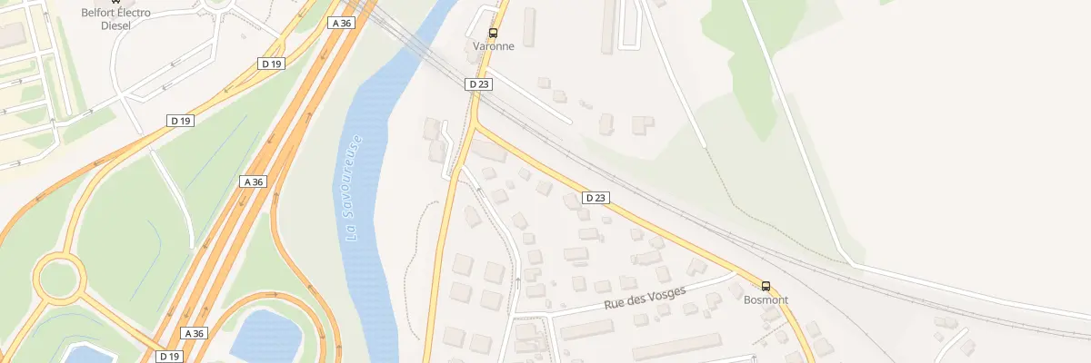 Plan du 8 Rue du Bosmont à Danjoutin