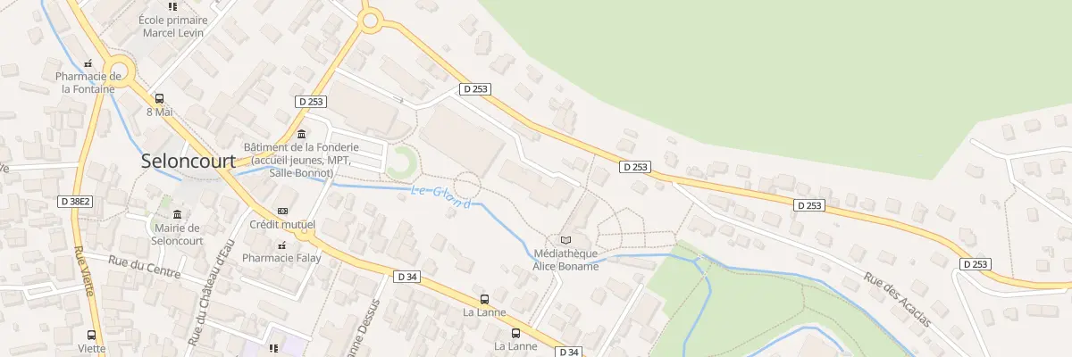 Plan du 5 Rue Arthur Motteler à Seloncourt