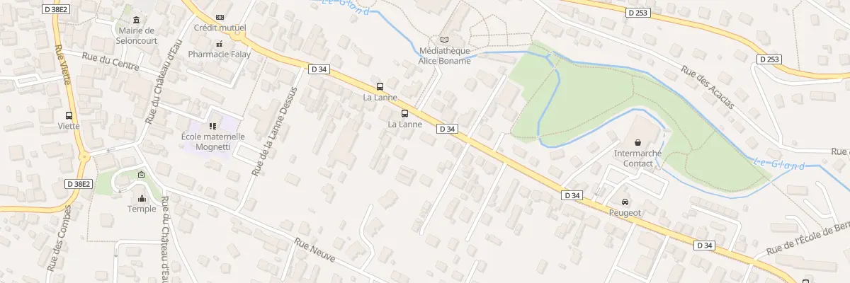 Plan du 67 Rue du Gen Leclerc à Seloncourt