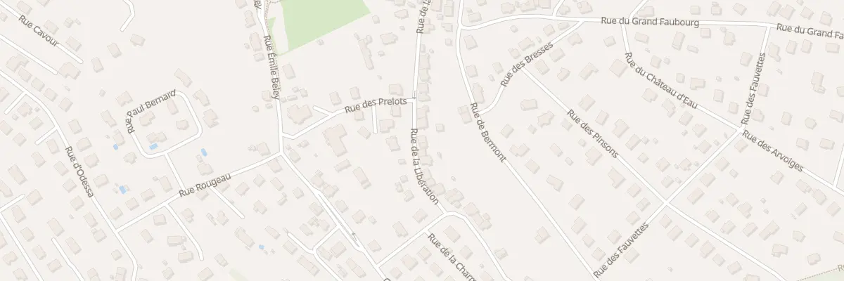 Plan du 33 Rue de la Libération à Étupes