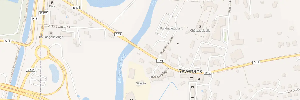 Plan du 1A Rue de Delle à Sevenans