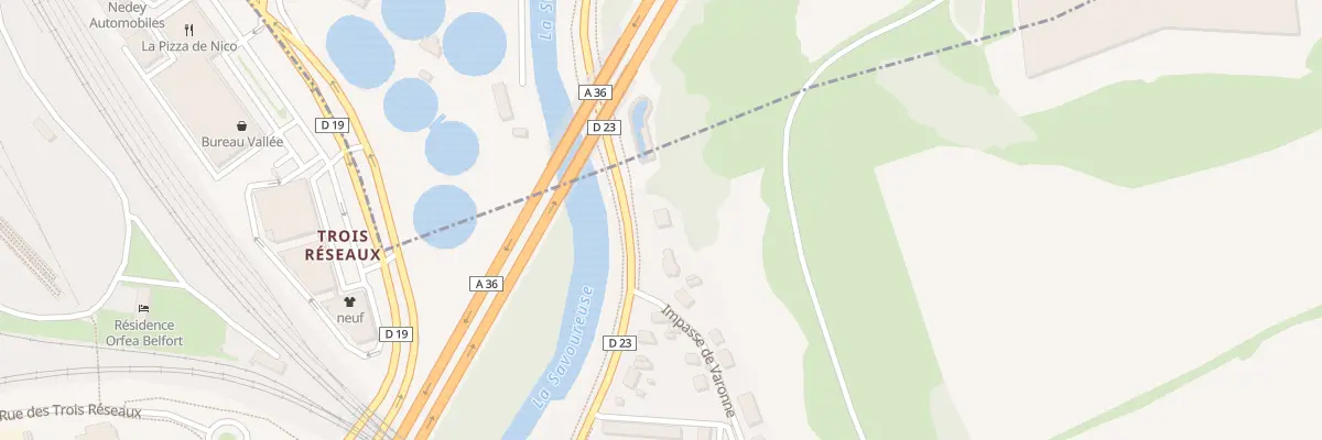 Plan du 1 Rue du Bosmont à Danjoutin