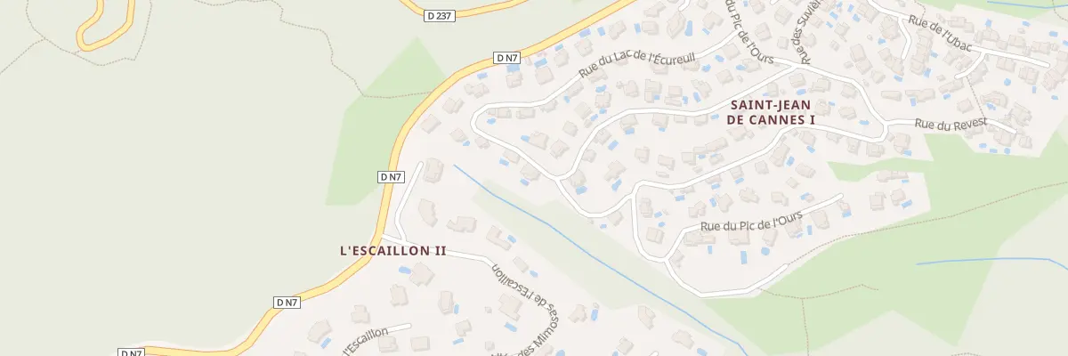 Plan du 388 Rue du LAC DE L’ ECUREUIL à Fréjus