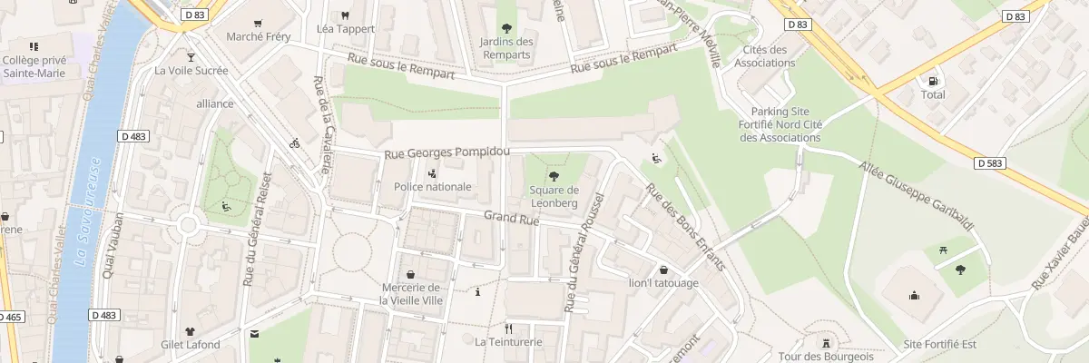 Plan du 13 Grande Rue à Belfort