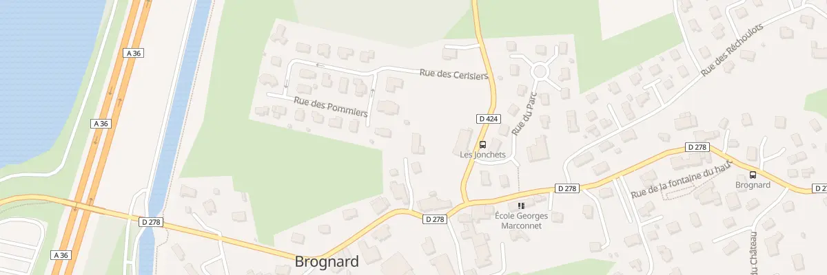 Plan du 3 Rue du Paquis à Brognard