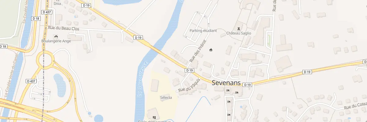 Plan du 3 Rue de Delle à Sevenans