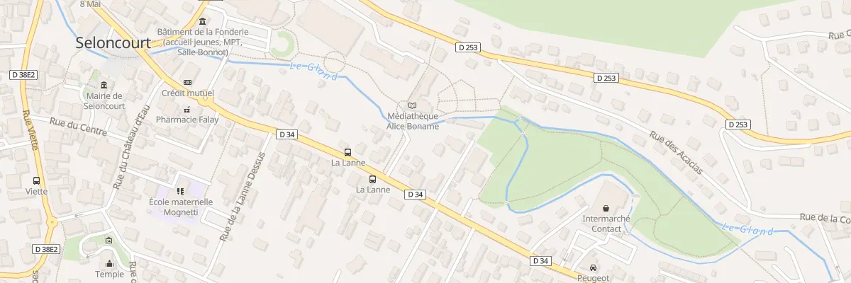Plan du 70 Rue du Gen Leclerc à Seloncourt