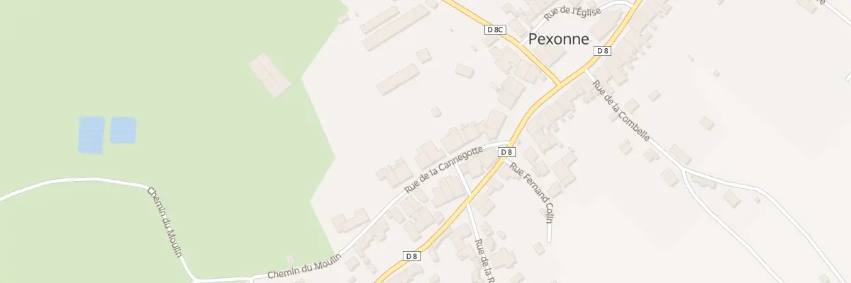 Plan du 8 Rue de la Cannegotte à Pexonne