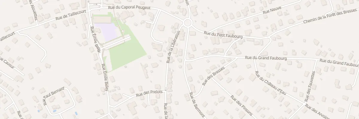 Plan du 8 Rue du Grand Faubourg à Étupes