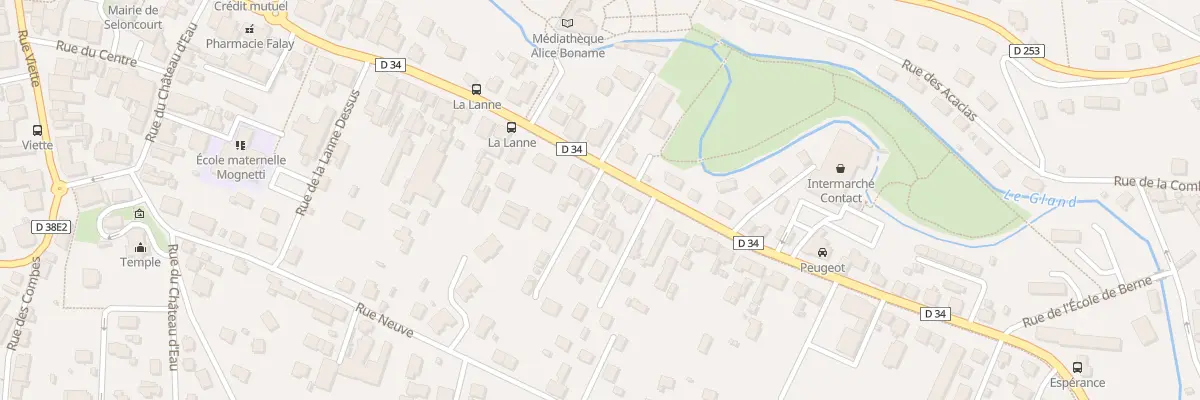 Plan du 59 Rue du Gen Leclerc à Seloncourt