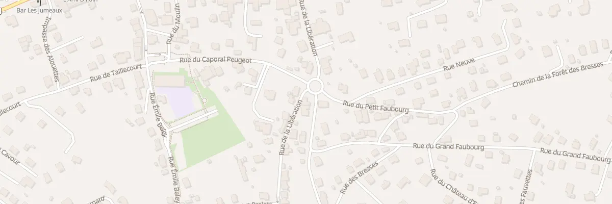 Plan du 9 Rue de la Libération à Étupes