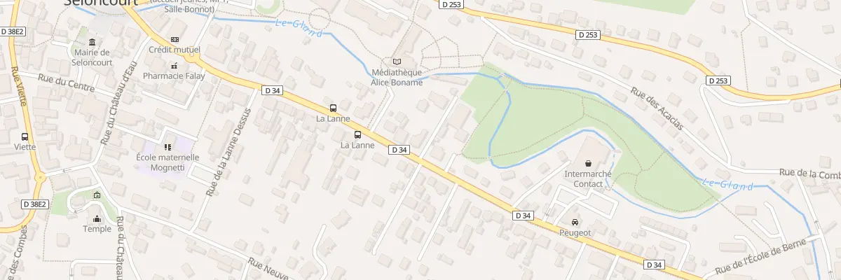 Plan du 60 Rue du Gen Leclerc à Seloncourt