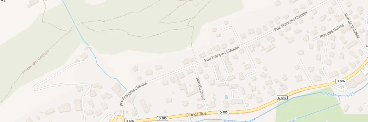 Plan du 52 Rue François Claudel à La Bresse