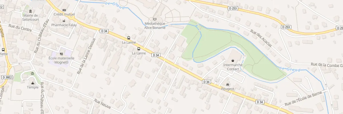 Plan du 52 Rue du Gen Leclerc à Seloncourt