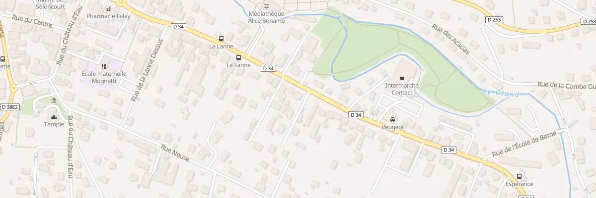 Plan du 55 Rue du Gen Leclerc à Seloncourt