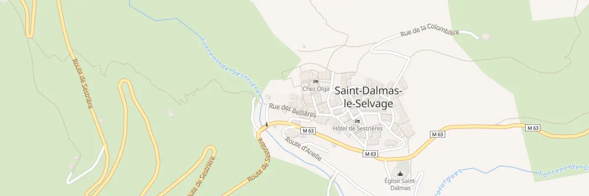Plan du 5059 Le Village à Saint-Dalmas-le-Selvage