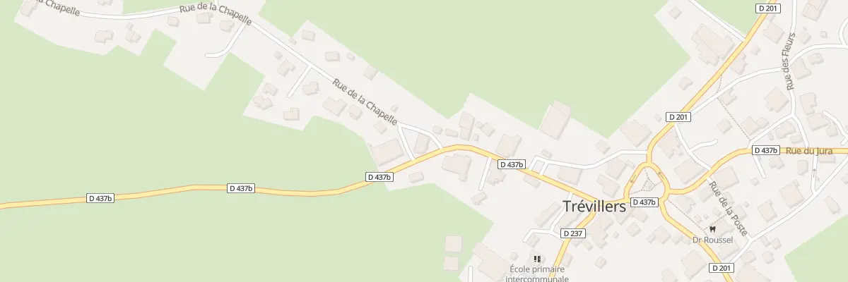 Plan du 1 Rue de la Chapelle à Trévillers